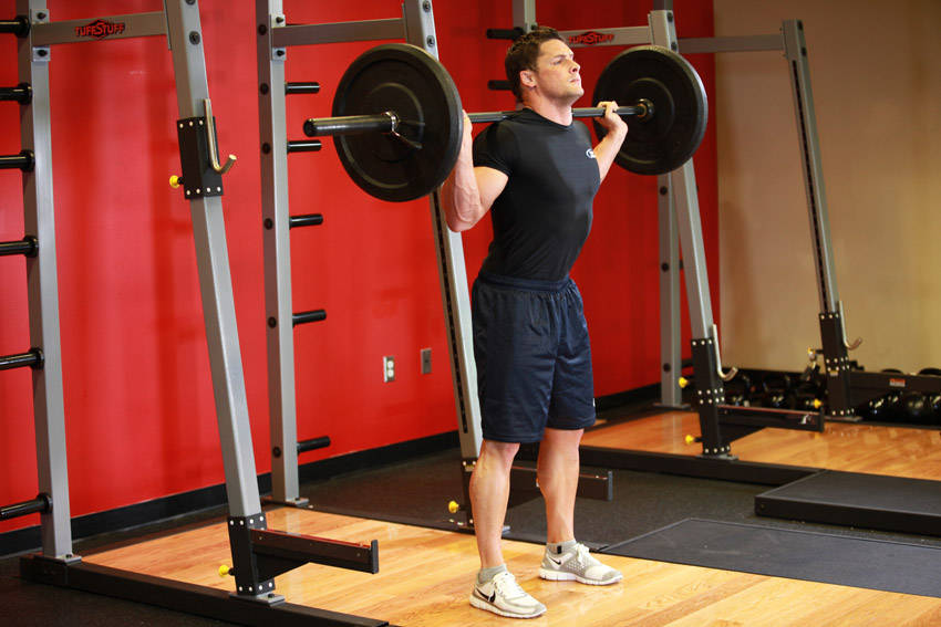Barbell Back Squat start and end position