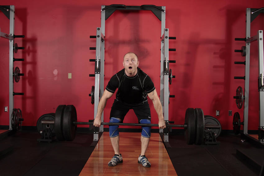 Bar ile Clean and Jerk (Silkme) hareketi başlangıç ve bitiş pozisyonu