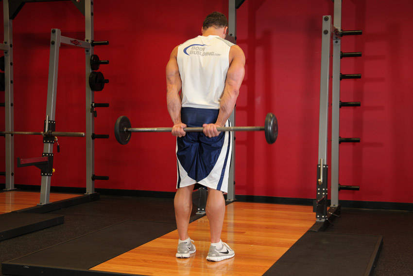 Behind-the-Back Wrist Curl start and end position