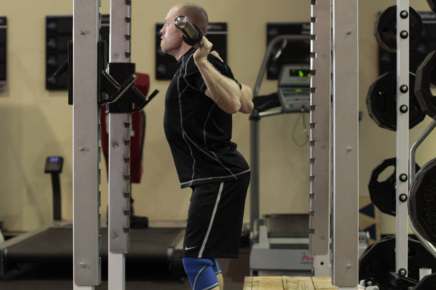 Box Squat start and end position