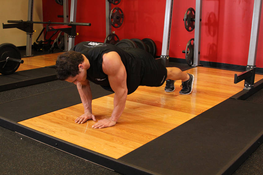 Diamond Push-Up start and end position