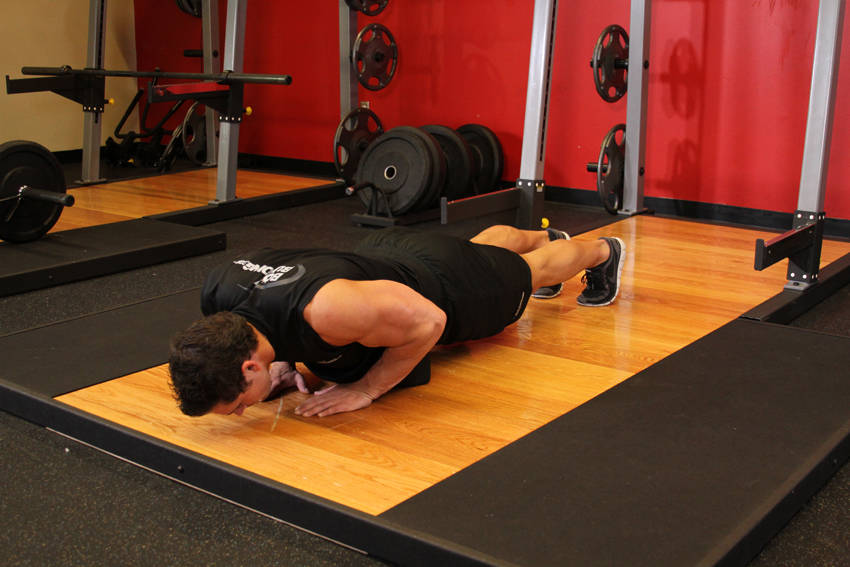Diamond Push-Up start and end position