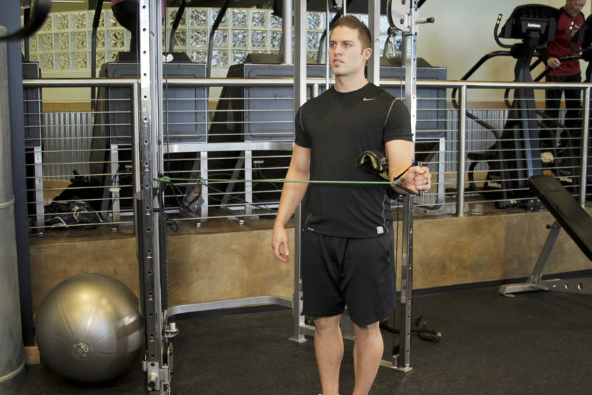 External Rotation with Band start and end position