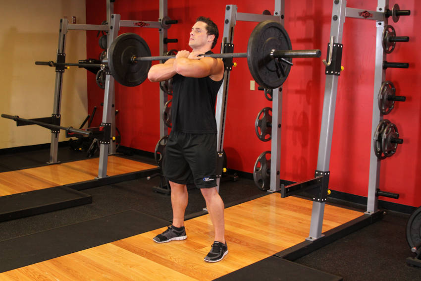 Front Squat start and end position