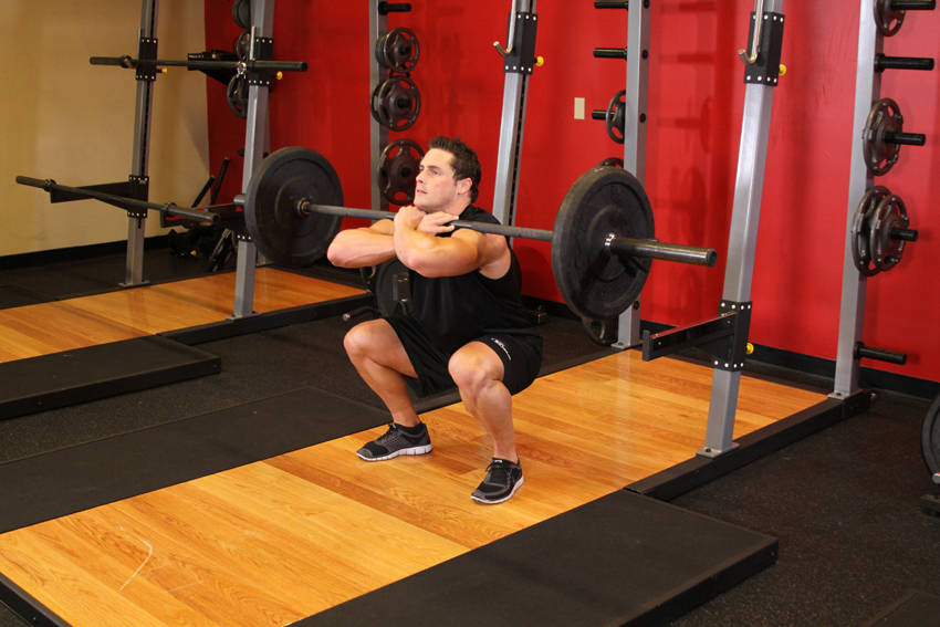 Front Squat start and end position