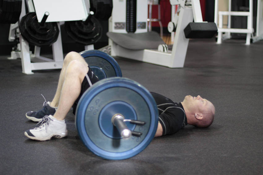 Glute Bridge start and end position