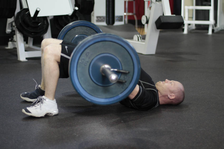 Glute Bridge start and end position