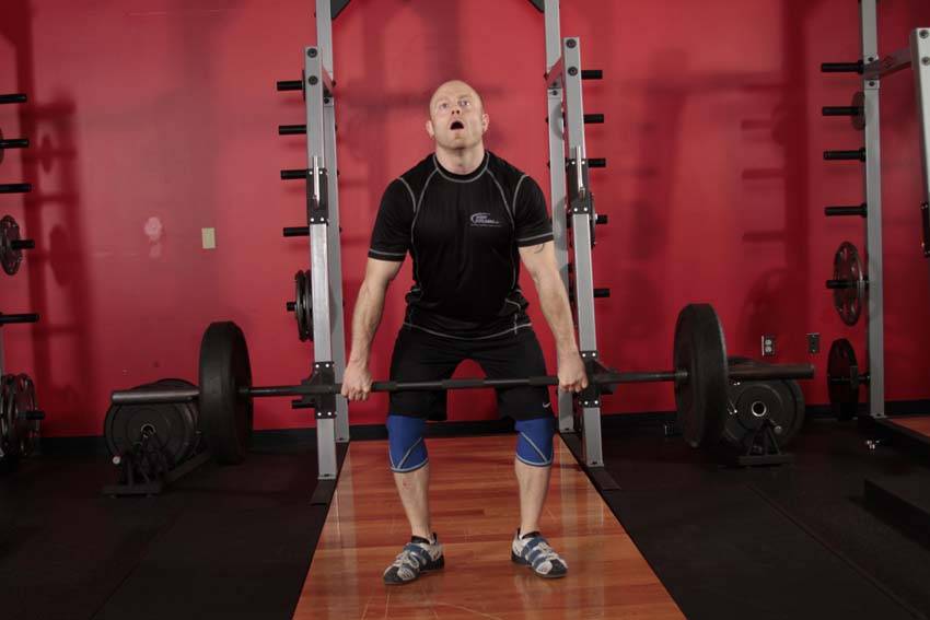 Hang Power Clean start and end position