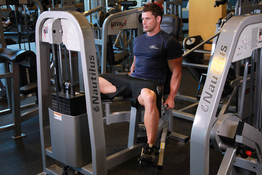 Hip Abduction Machine start and end position