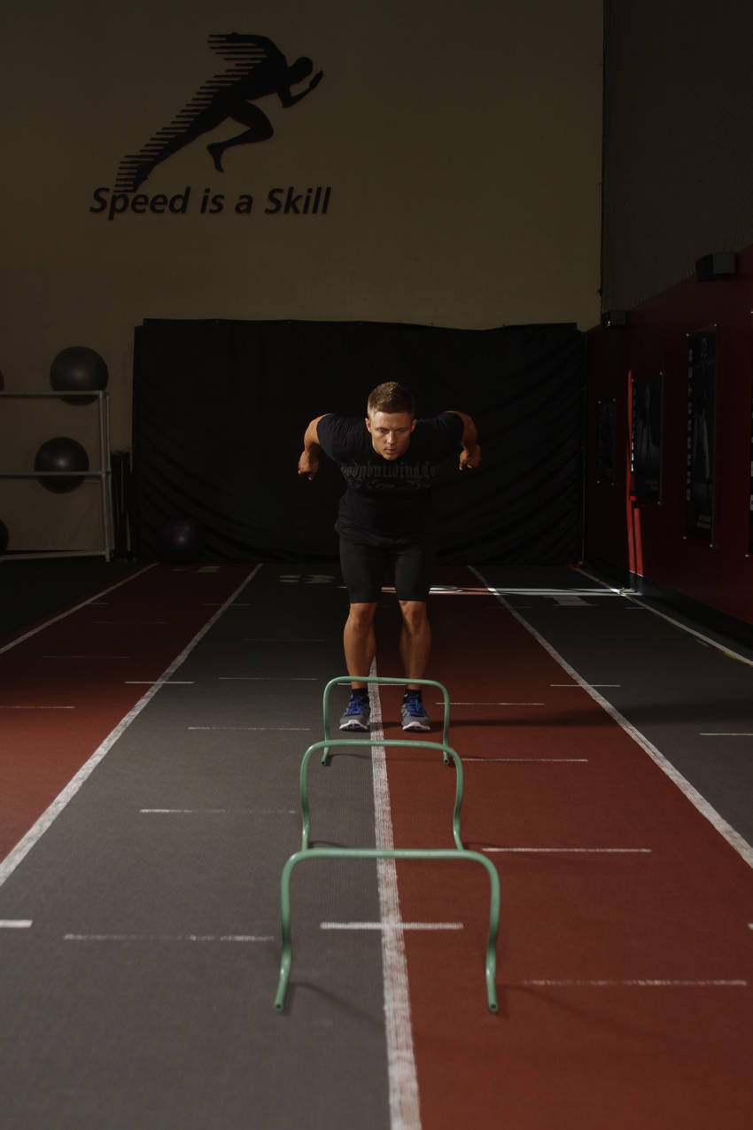 Hurdle Hops start and end position