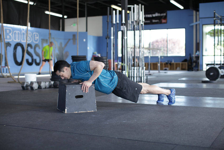 Incline Push-Up start and end position