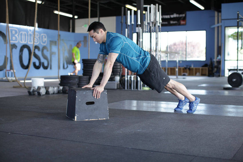 Incline Push-Up start and end position