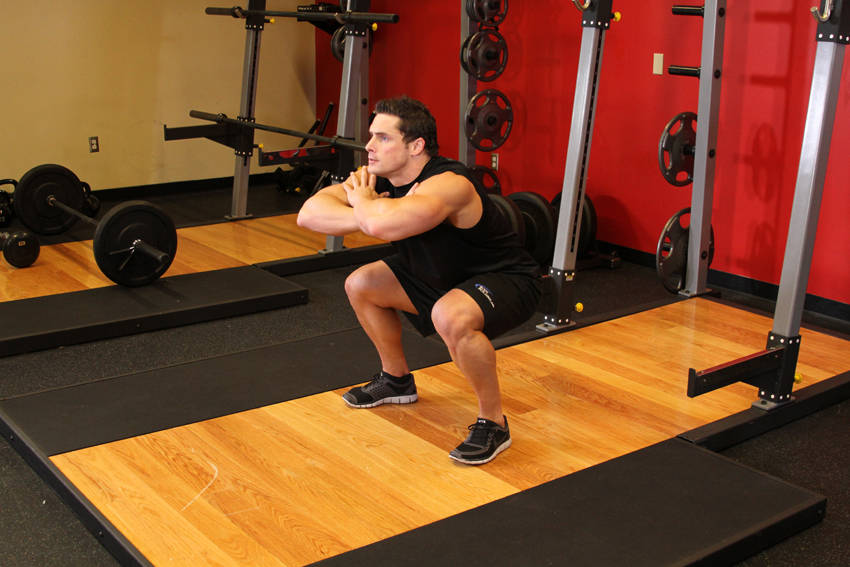 Jump Squat start and end position