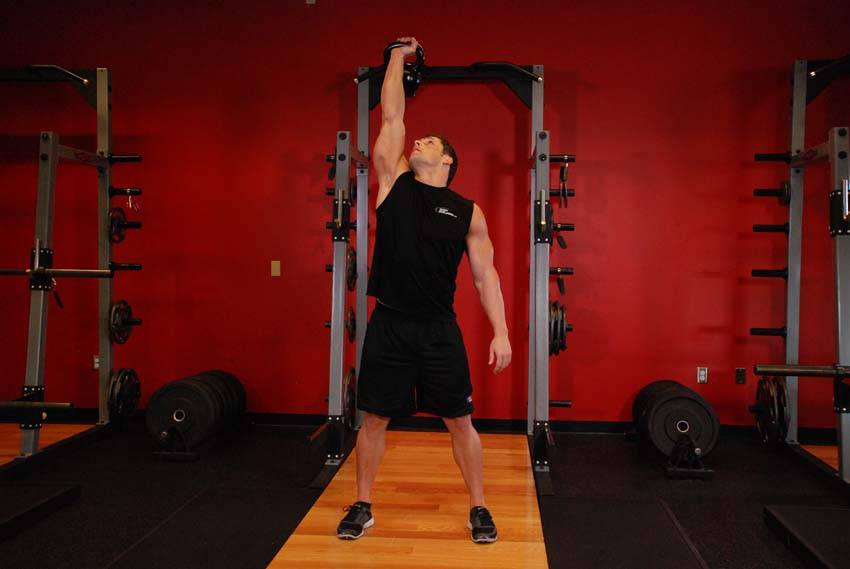 Kettlebell Windmill start and end position