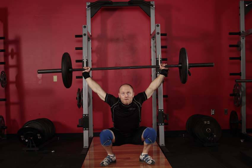 Overhead Squat start and end position