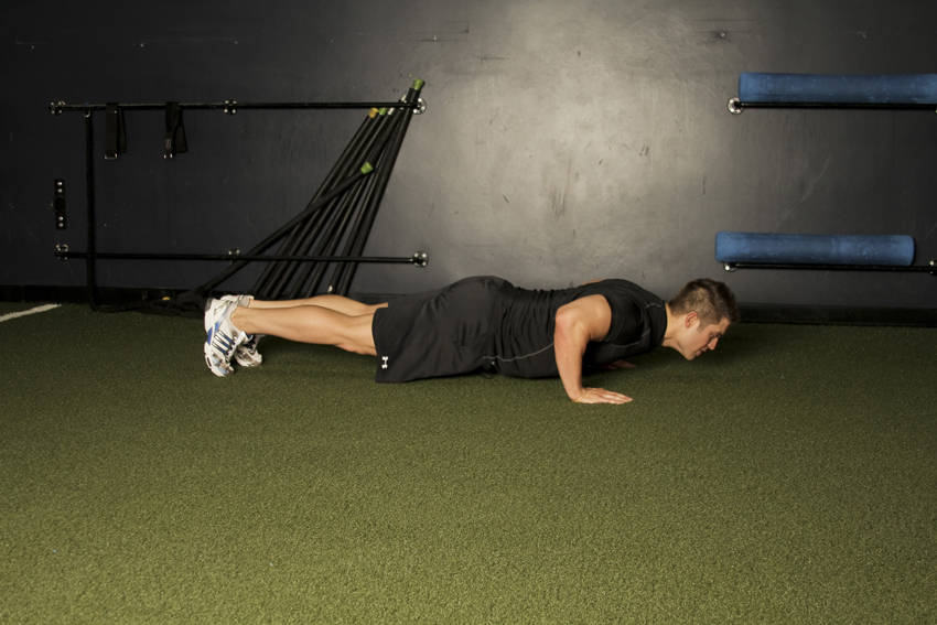 Plyo Push-up start and end position