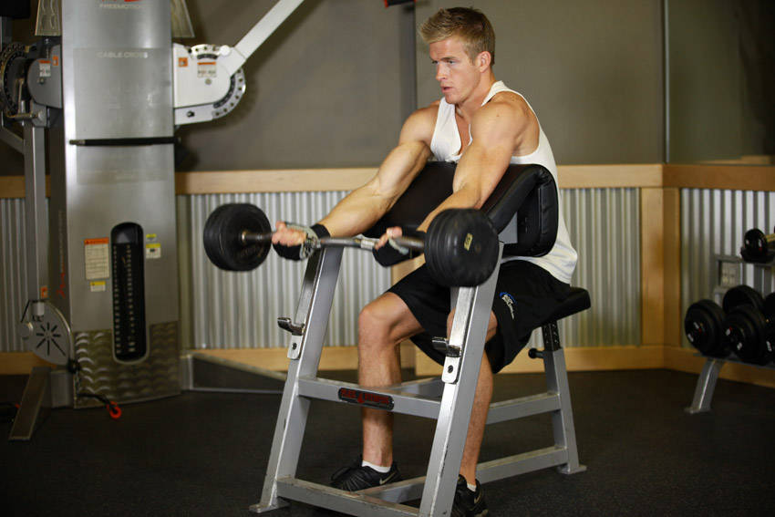 Preacher Curl start and end position