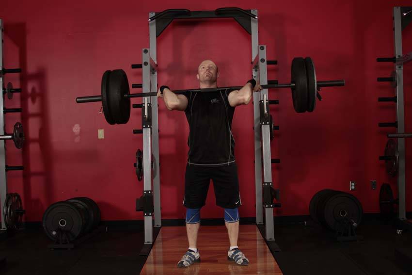 Push Press start and end position