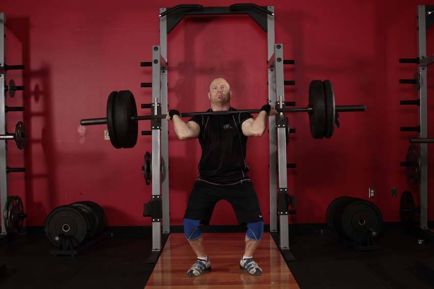 Push Press start and end position