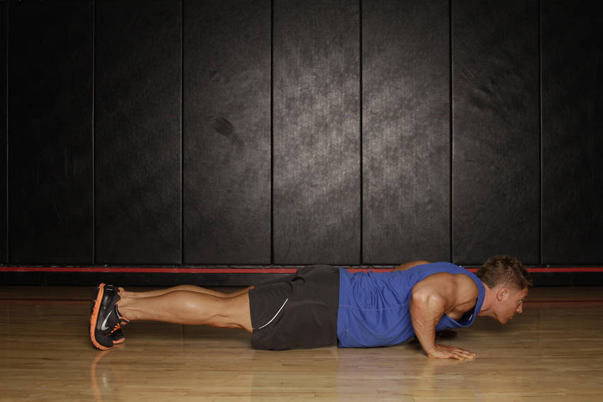 Push Up to Side Plank start and end position