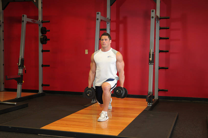 Reverse Lunge start and end position