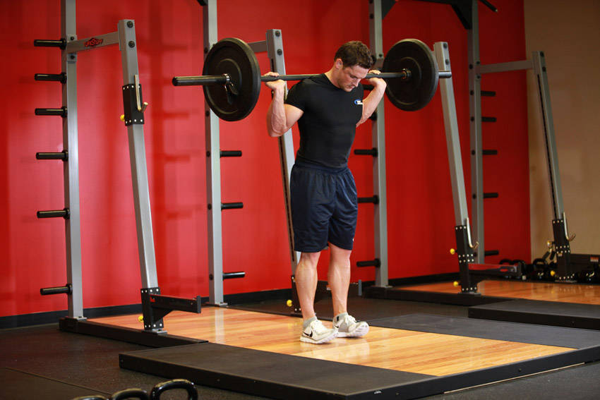 Rocking Standing Calf Raise start and end position