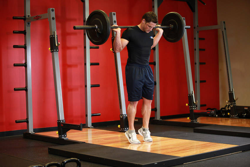 Rocking Standing Calf Raise start and end position