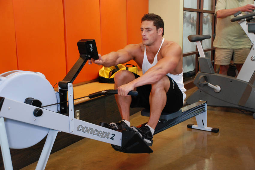 Rowing, Stationary start and end position