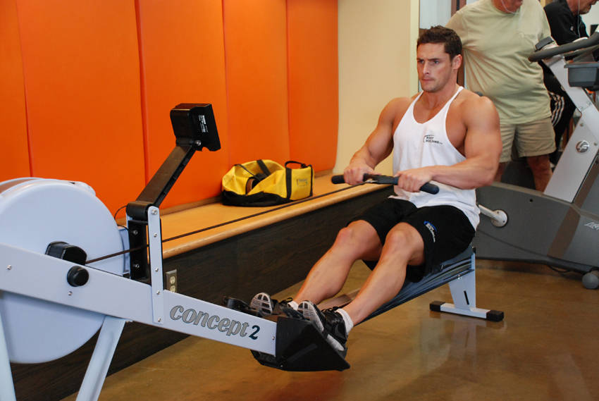 Rowing, Stationary start and end position