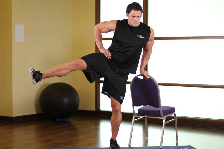 Side-Lying Hip Abduction start and end position