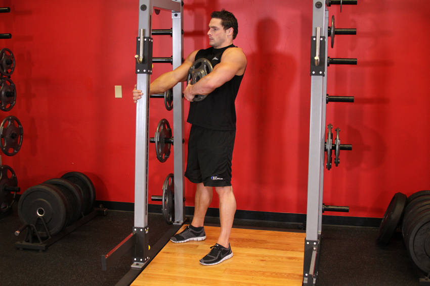 Sissy Squat start and end position