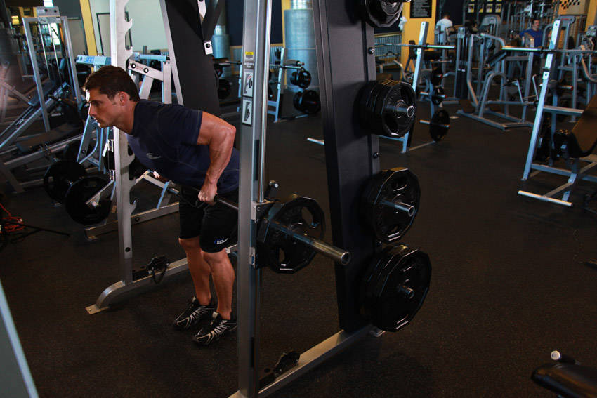 Smith Machine Row start and end position