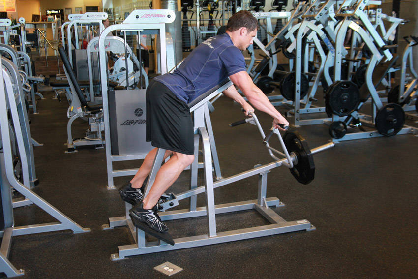 T-Bar Row start and end position