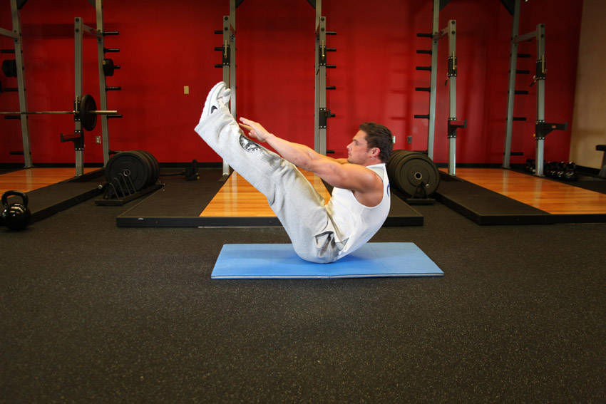 V-Up start and end position