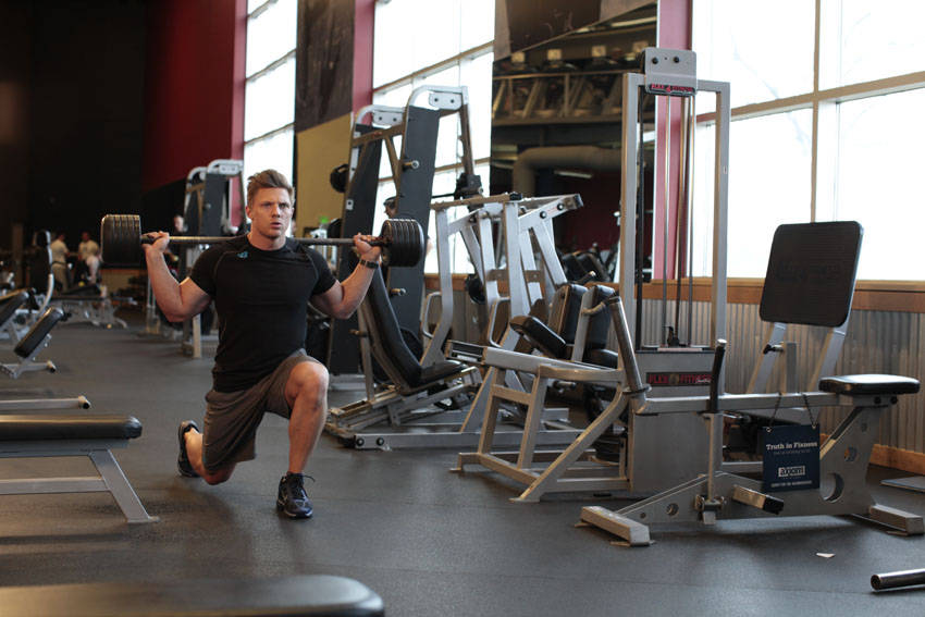Walking Lunge start and end position