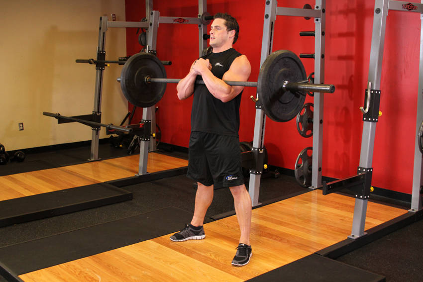 Zercher Squat start and end position